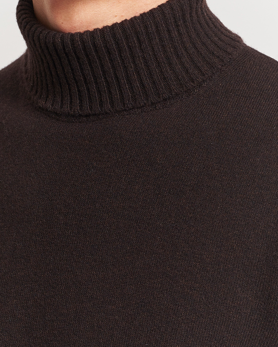 Homme | Pulls Et Tricots | Oscar Jacobson | Salim Wool/Cashmere Rollneck Brown
