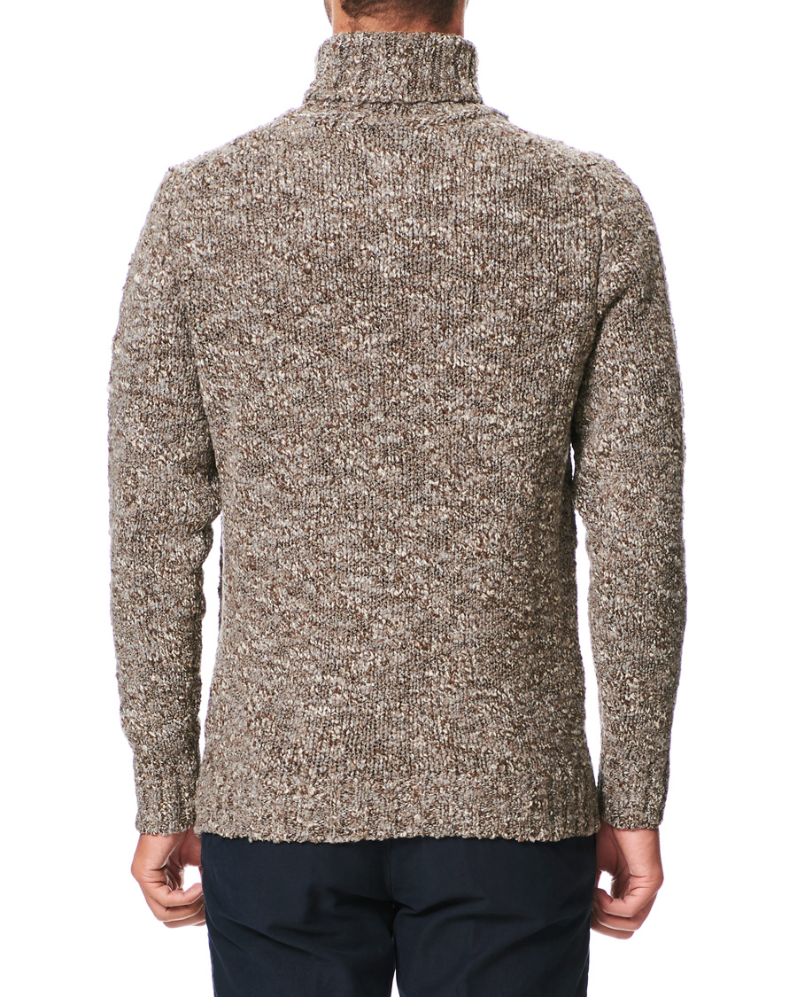 Homme | Pulls Et Tricots | Oscar Jacobson | Kristopher Boucle Wool Rollneck Beige