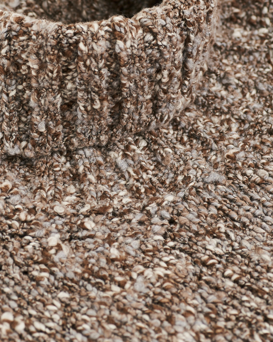 Homme | Pulls Et Tricots | Oscar Jacobson | Kristopher Boucle Wool Rollneck Beige