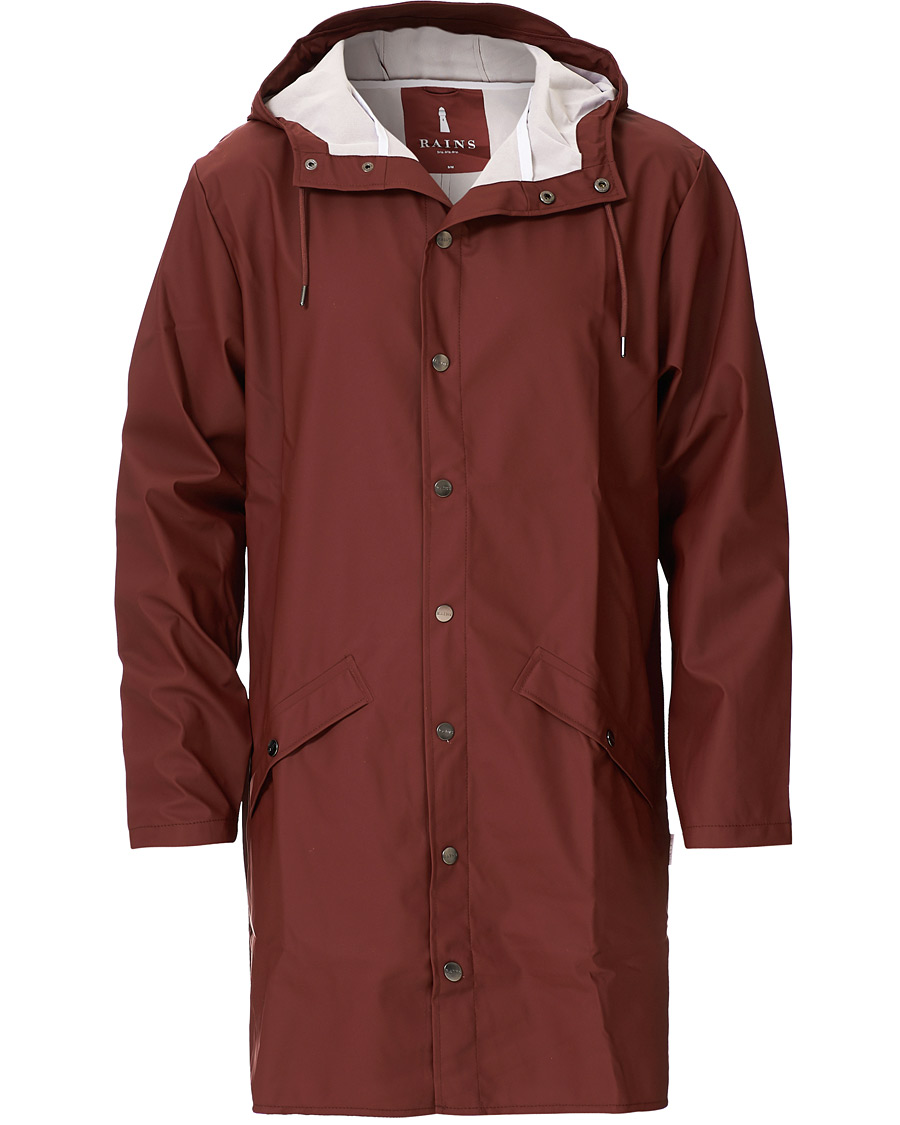 Homme | Manteaux Et Vestes | RAINS | Long Jacket Maroon
