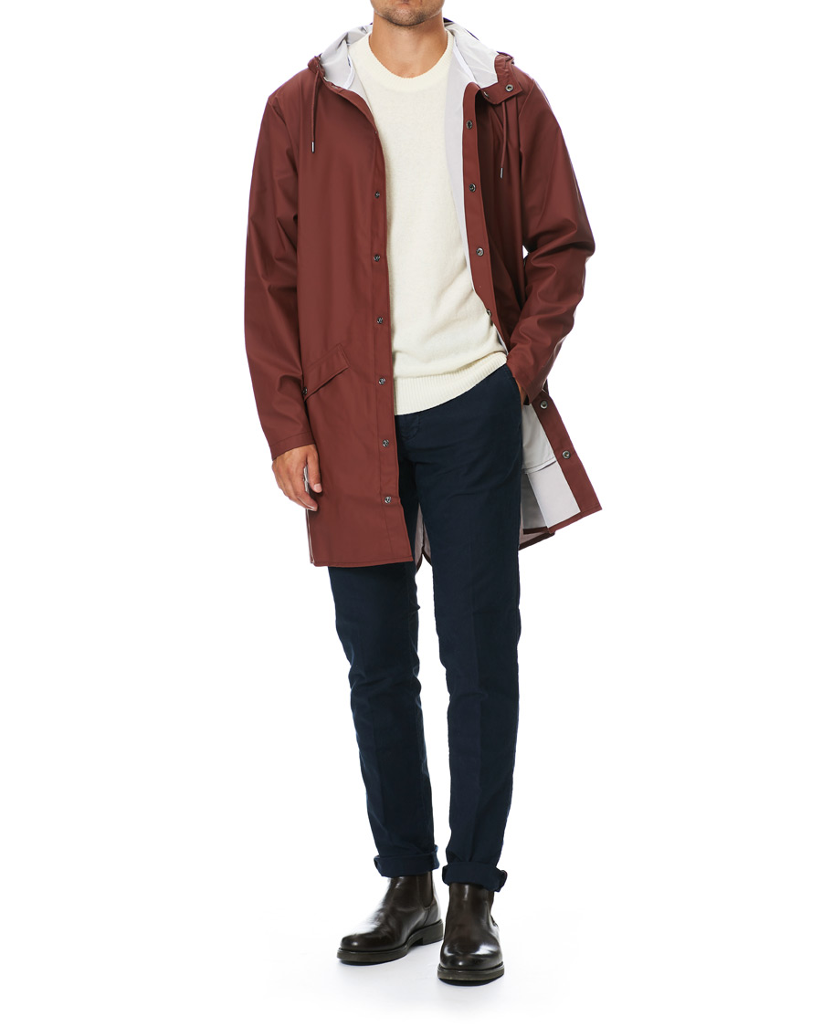 Homme | Manteaux Et Vestes | RAINS | Long Jacket Maroon
