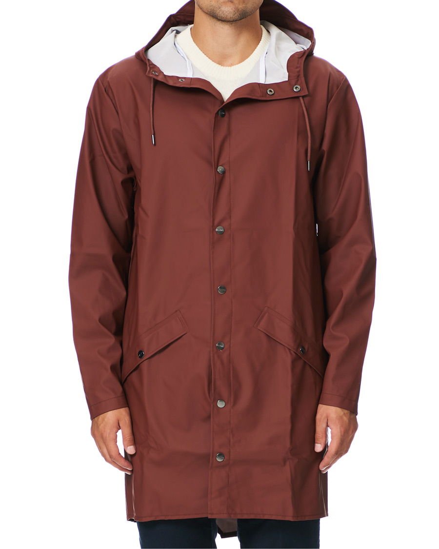 Homme | Manteaux Et Vestes | RAINS | Long Jacket Maroon
