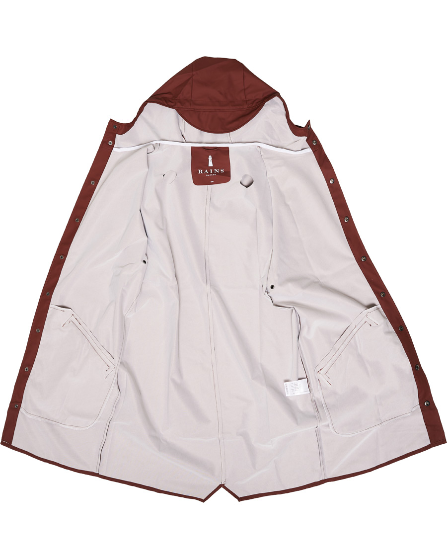 Homme | Manteaux Et Vestes | RAINS | Long Jacket Maroon