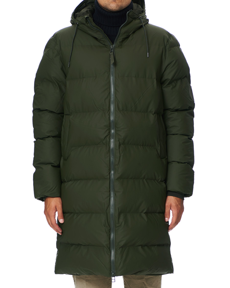 Homme | Manteaux Et Vestes | RAINS | Waterproof Long Puffer Jacket Green