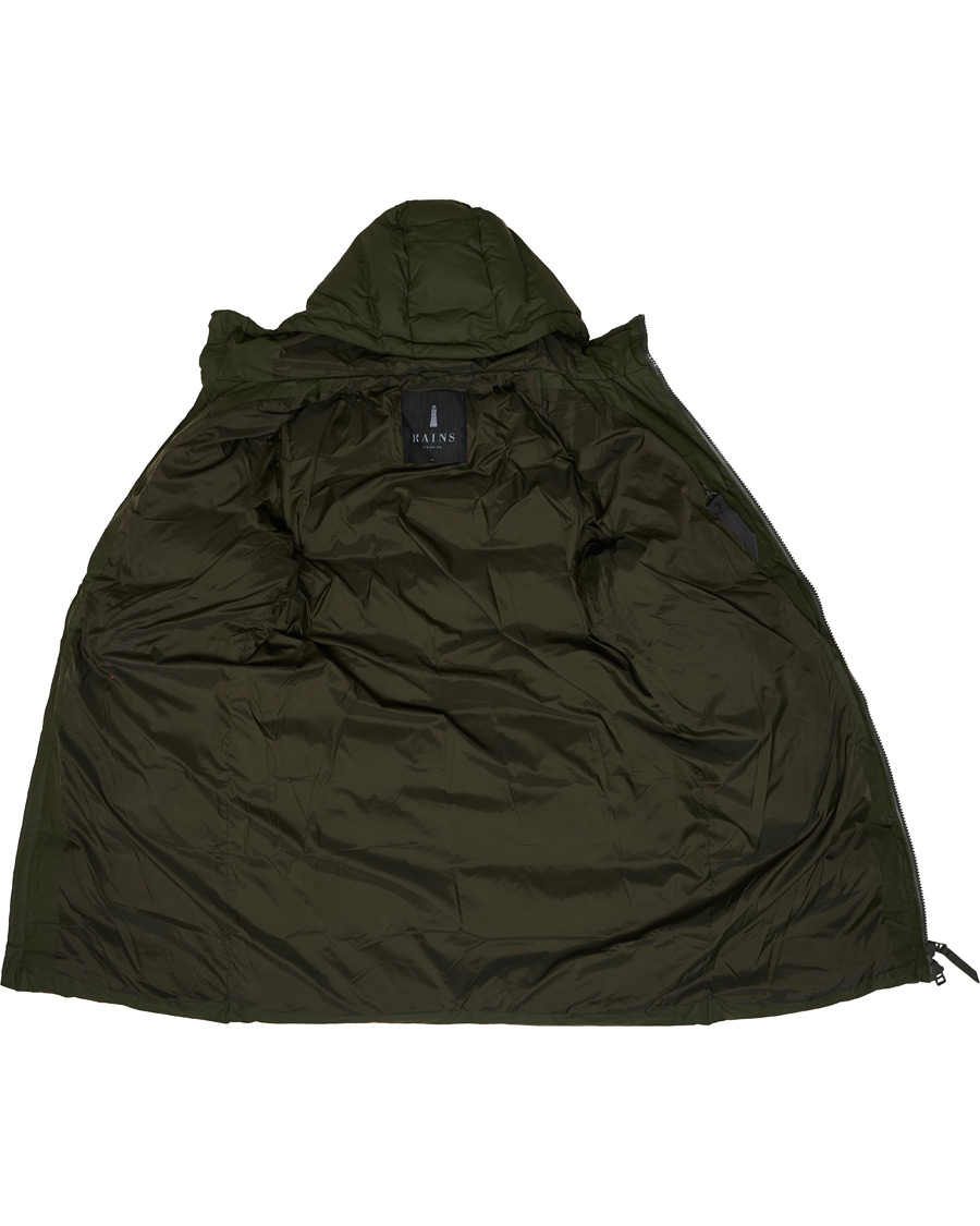 Homme | Manteaux Et Vestes | RAINS | Waterproof Long Puffer Jacket Green
