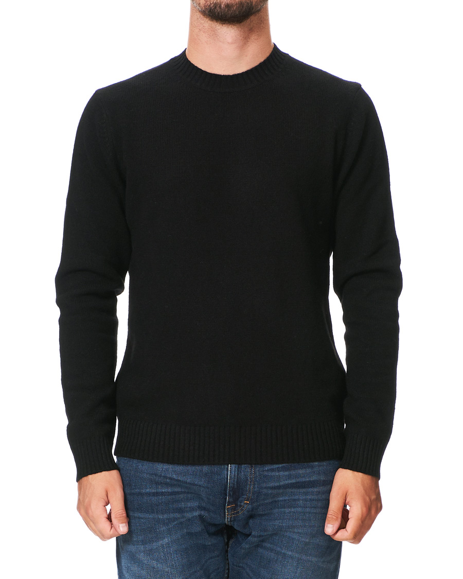 Homme | Pulls Et Tricots | Samsøe Samsøe | Samsøe & Samsøe Sylli Wool Crew Neck Black