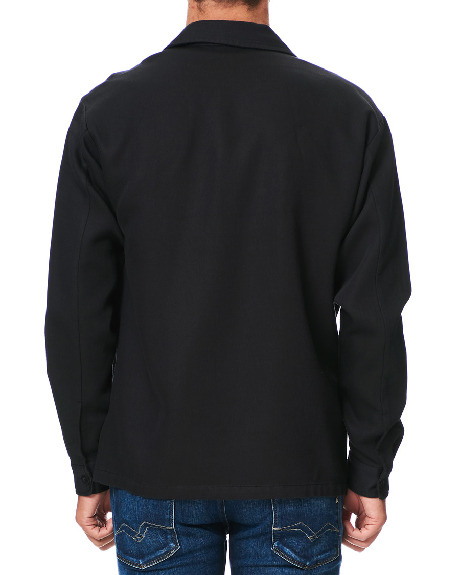 Homme | Chemises | Samsøe Samsøe | Samsøe & Samsøe Vega Lyocell/Cotton Overshirt Black