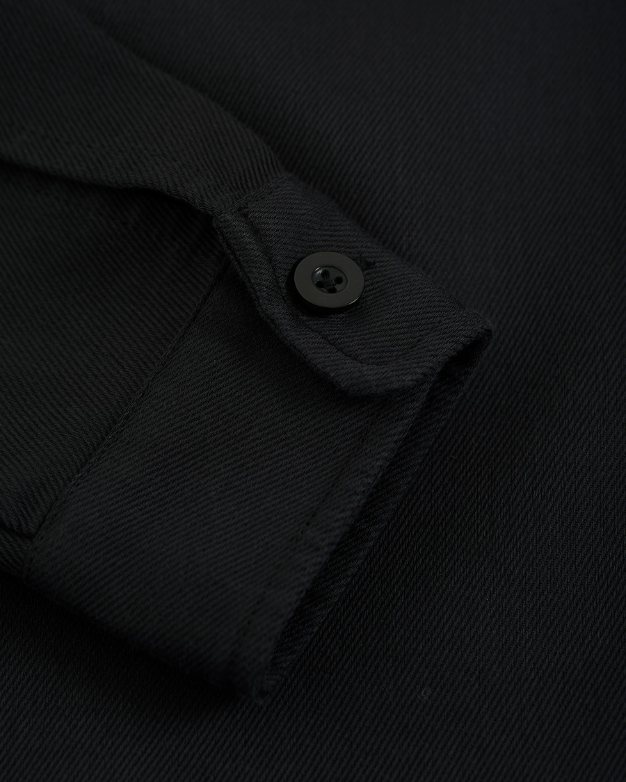 Homme | Chemises | Samsøe Samsøe | Samsøe & Samsøe Vega Lyocell/Cotton Overshirt Black
