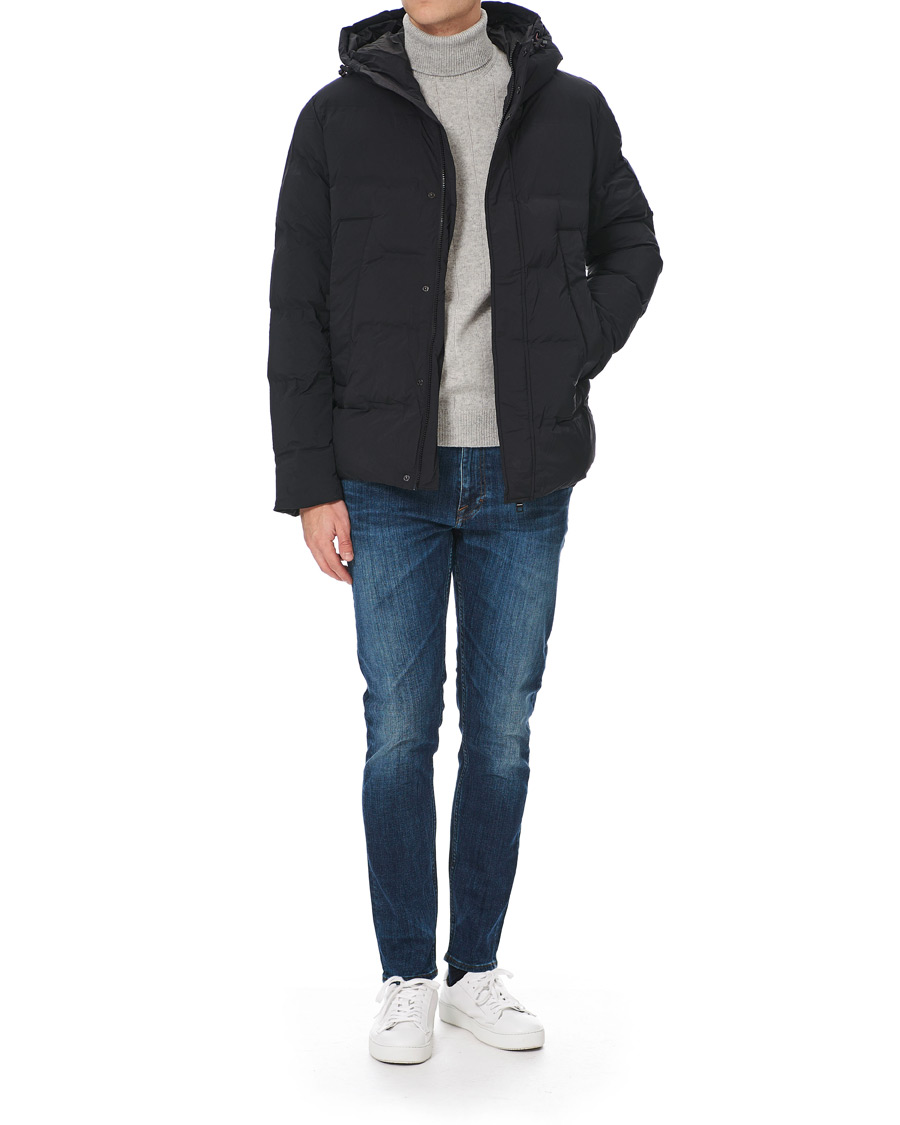 Heren | Jassen | Tommy Hilfiger | Hooded Stretch Bomber Jacket Black