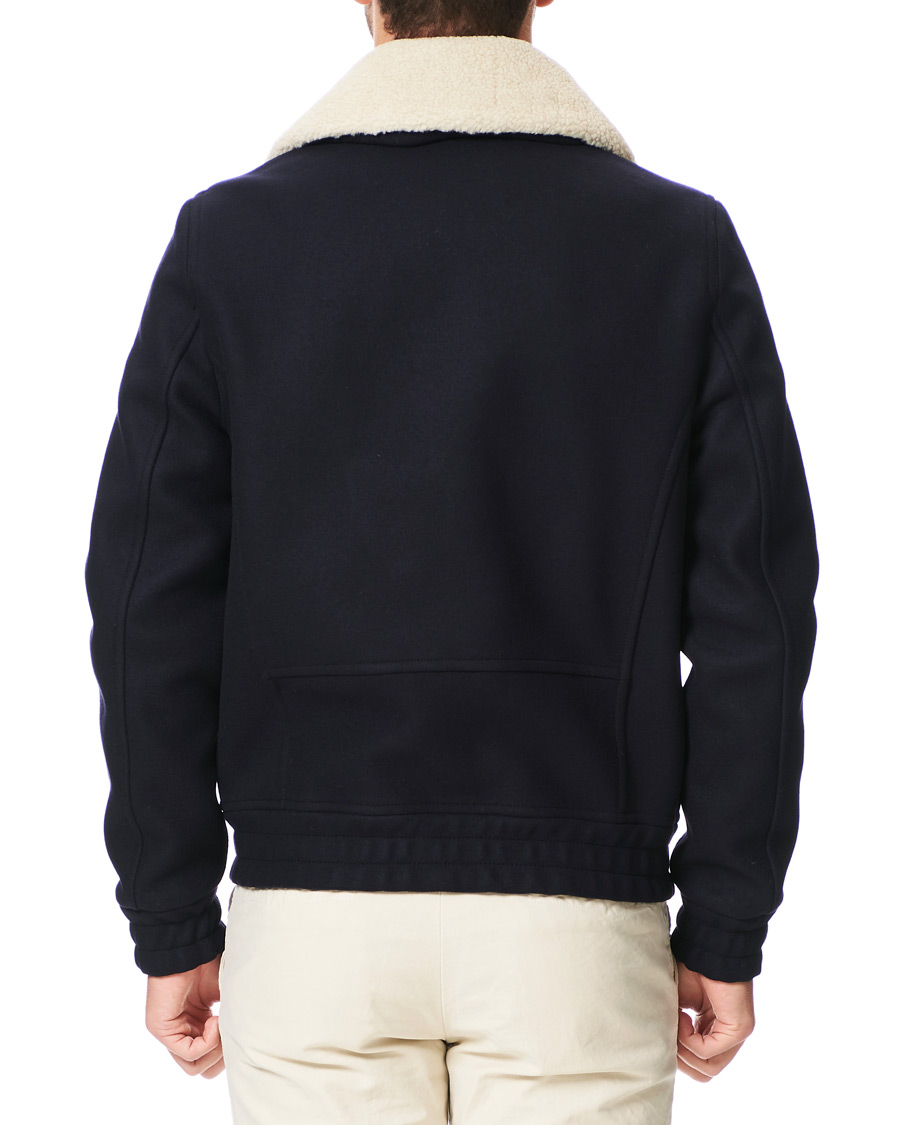 Heren | Jassen | Tommy Hilfiger | Shearling Collar Flight Jacket Desert Sky