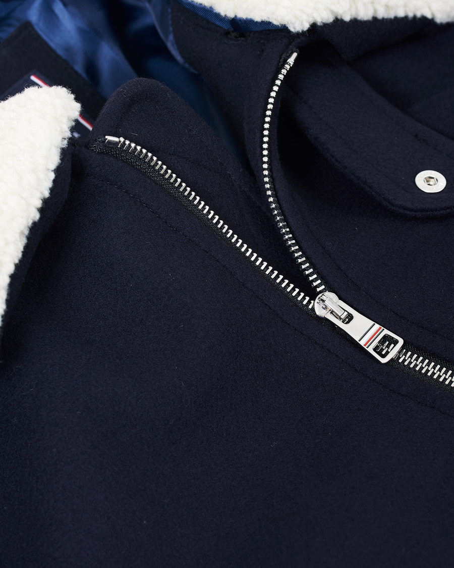 Heren | Jassen | Tommy Hilfiger | Shearling Collar Flight Jacket Desert Sky