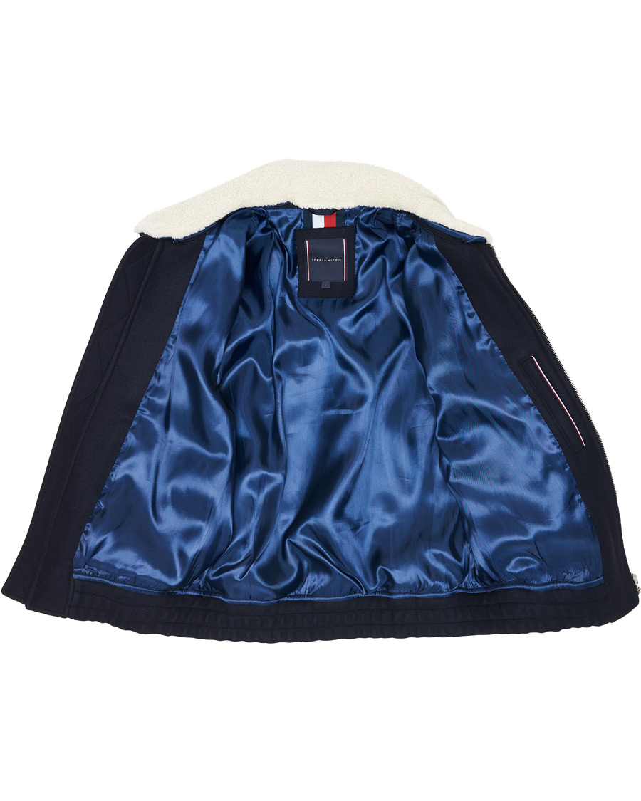 Heren | Jassen | Tommy Hilfiger | Shearling Collar Flight Jacket Desert Sky