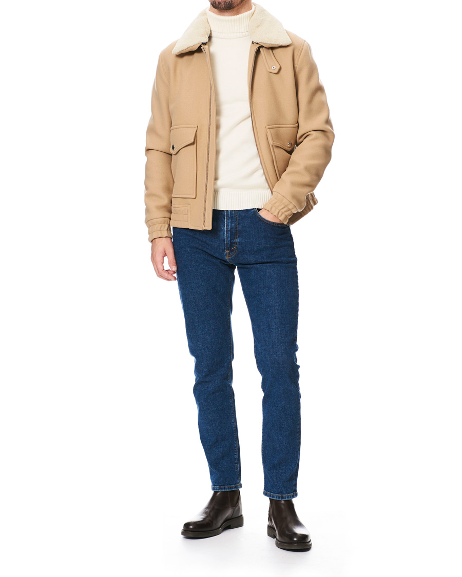 Heren | Jassen | Tommy Hilfiger | Shearling Collar Flight Jacket Classic Camel