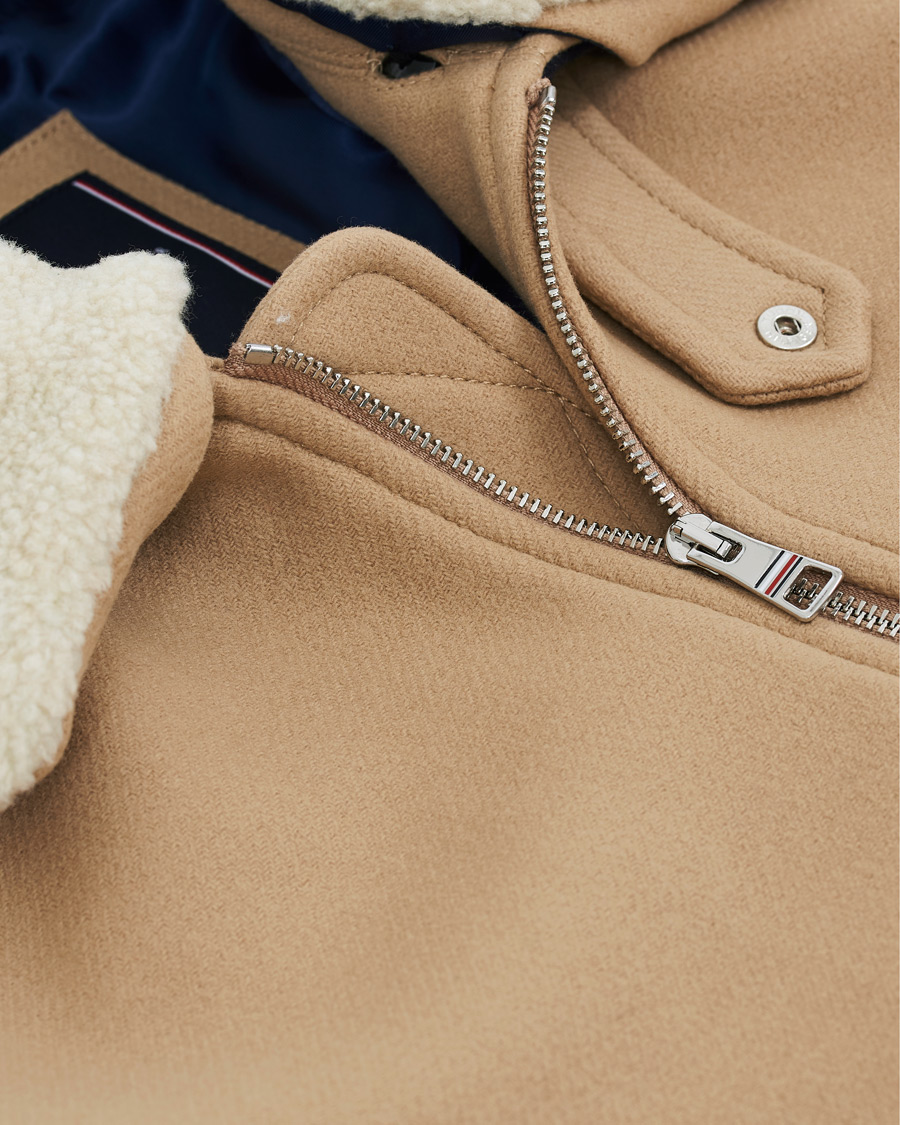 Heren | Jassen | Tommy Hilfiger | Shearling Collar Flight Jacket Classic Camel