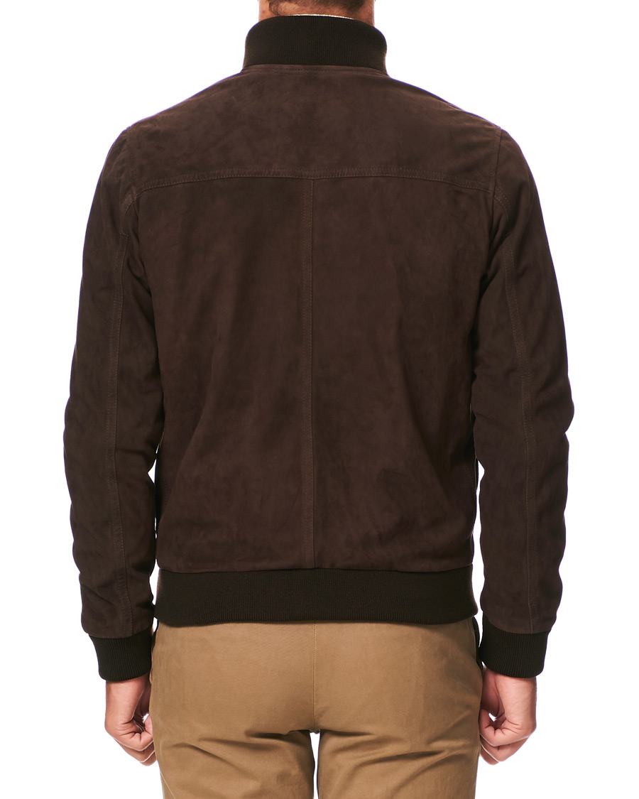 Homme | Manteaux Et Vestes | Valstar | Valstarino Suede Jacket Dark Brown