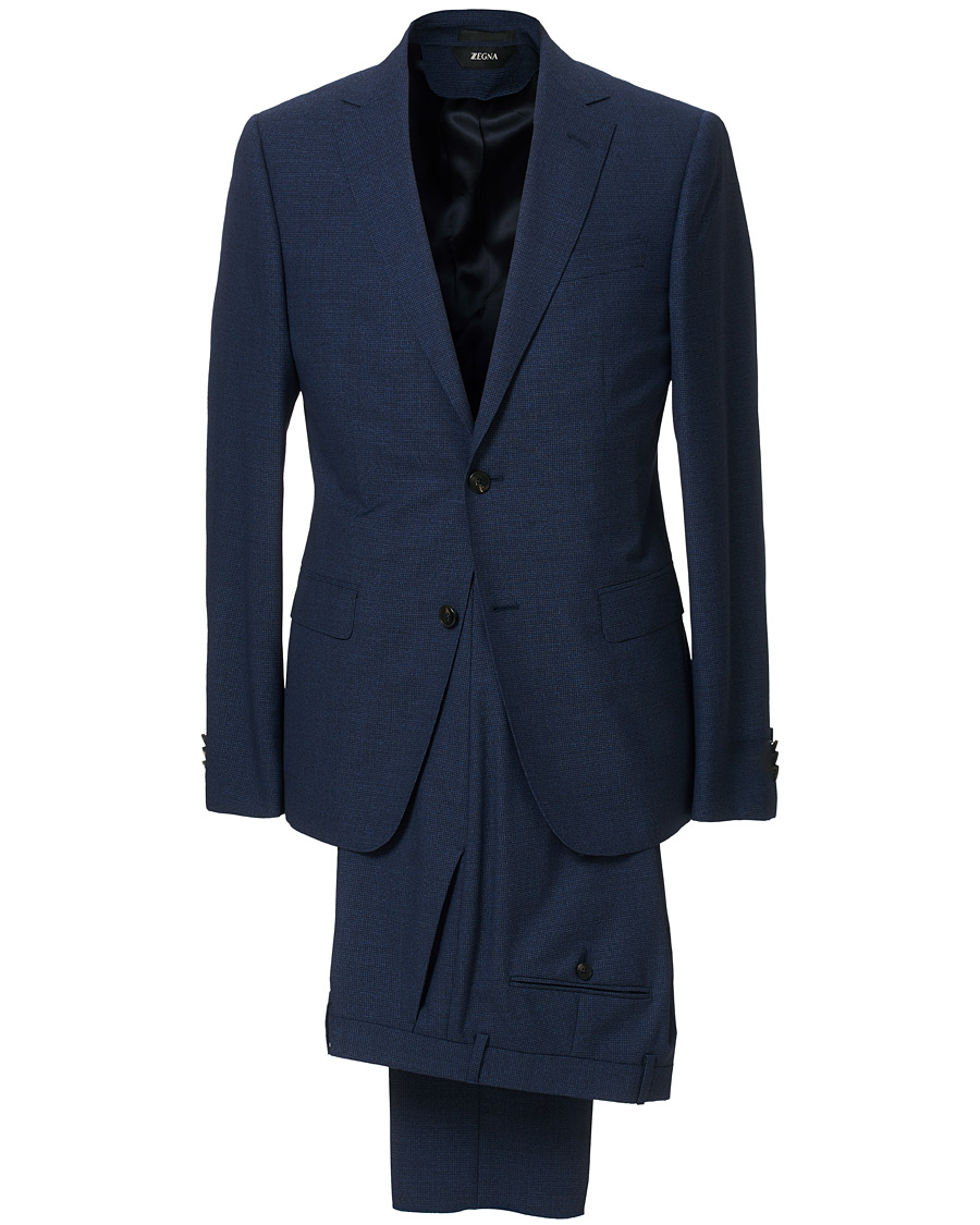 Homme | Costumes | Z Zegna | Slim Fit Tropical Wool Suit Navy Blue