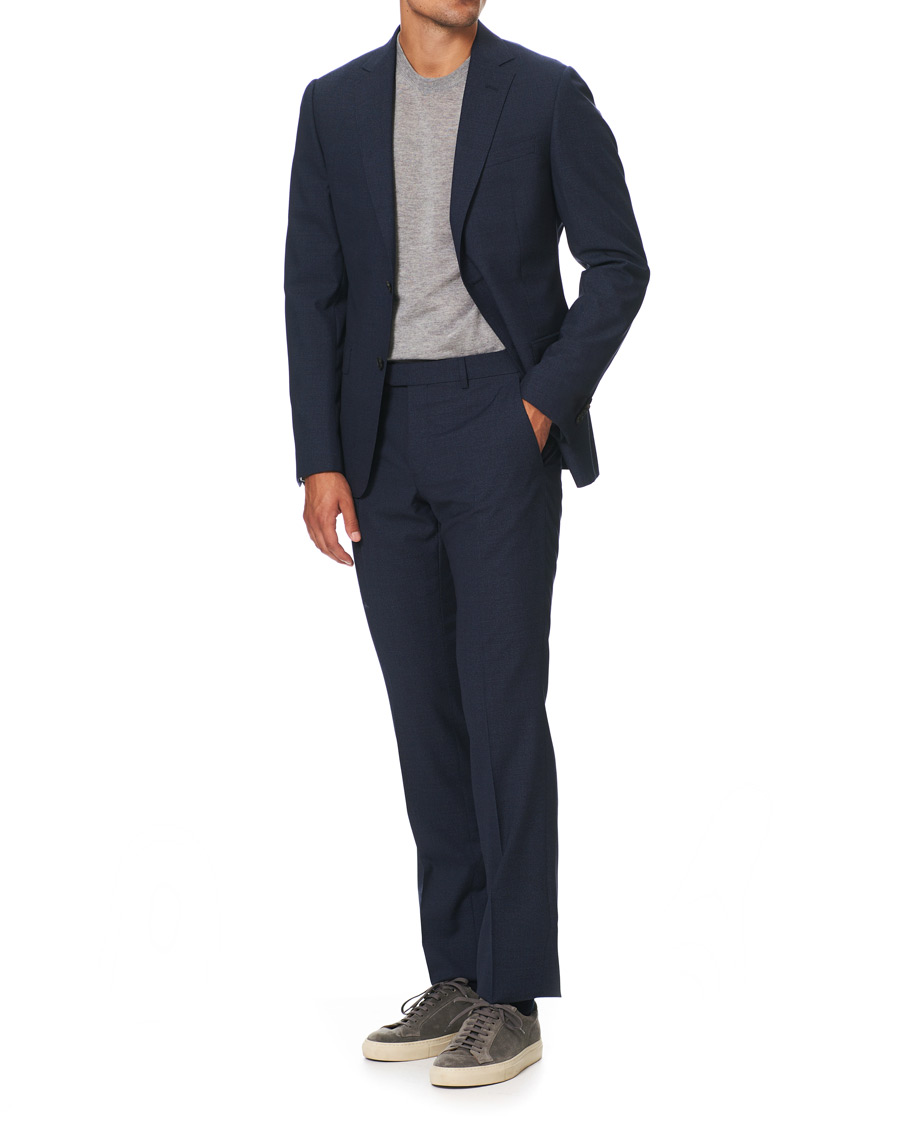 Homme | Costumes | Z Zegna | Slim Fit Tropical Wool Suit Navy Blue