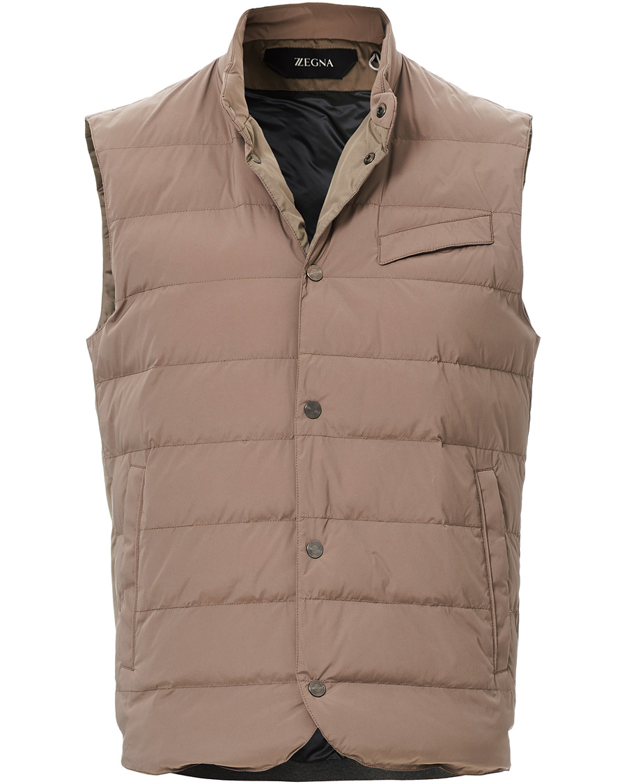 Heren | Jassen | Z Zegna | Stretch Nylon Vest Light Grey