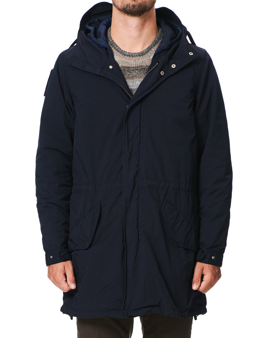 Homme | Manteaux Et Vestes | Aspesi | Parkattone Garment Dyed Parka Navy