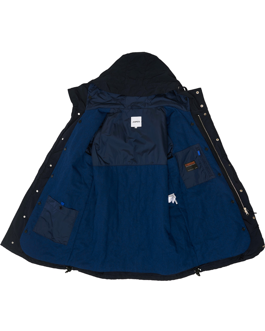 Homme | Manteaux Et Vestes | Aspesi | Parkattone Garment Dyed Parka Navy