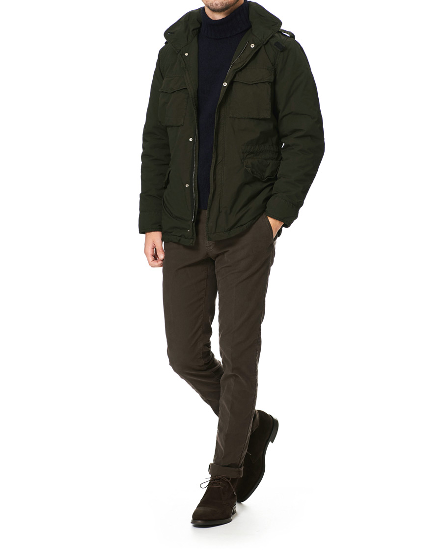 Homme | Manteaux Et Vestes | Aspesi | M65 Garment Dyed Field Jacket Dark Green