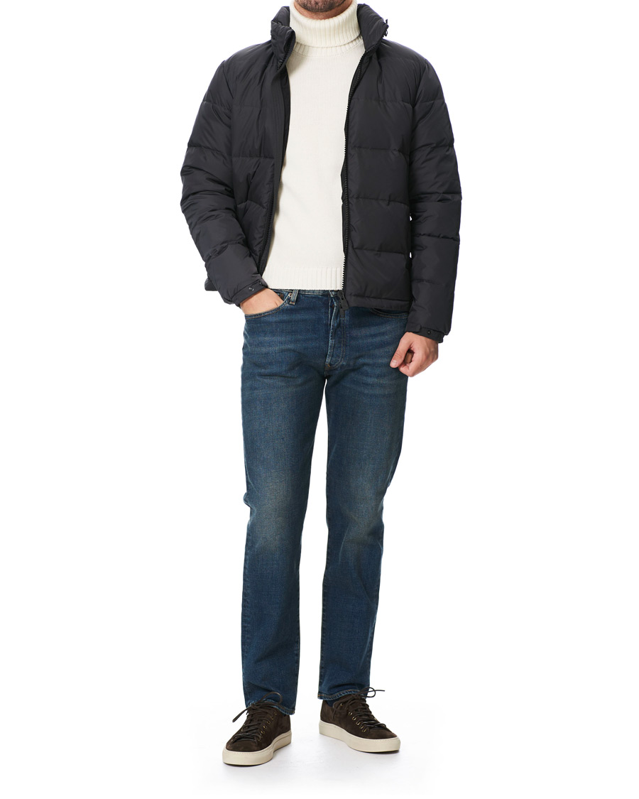 Heren | Jassen | Aspesi | Short Down Jacket Dark Grey