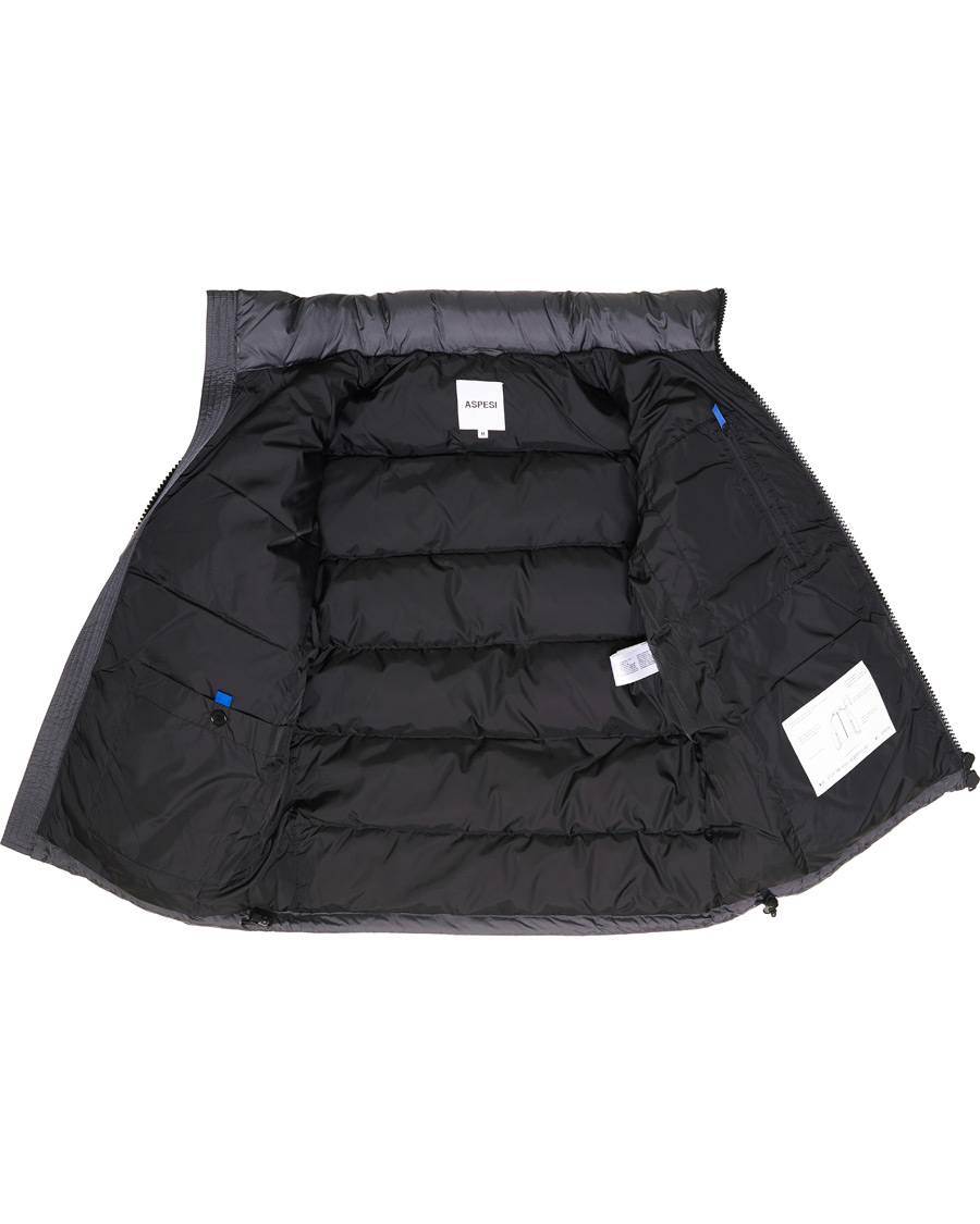 Heren | Jassen | Aspesi | Short Down Jacket Dark Grey