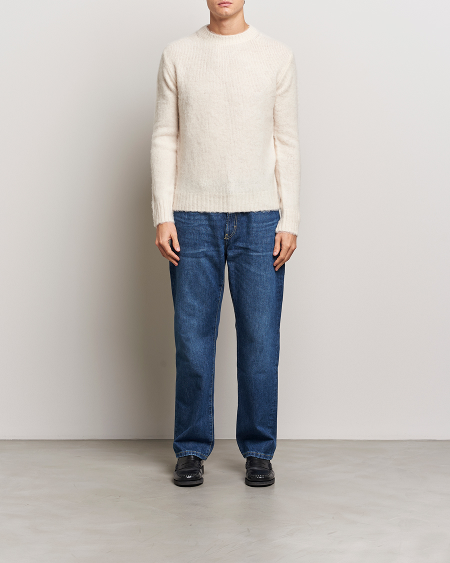 Homme | Pulls Et Tricots | Aspesi | Brushed Shetland Sweater Cream