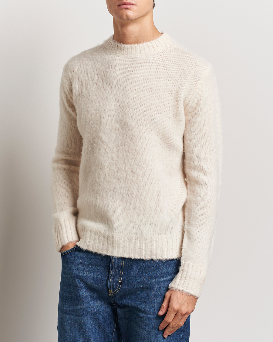 Homme | Pulls Et Tricots | Aspesi | Brushed Shetland Sweater Cream