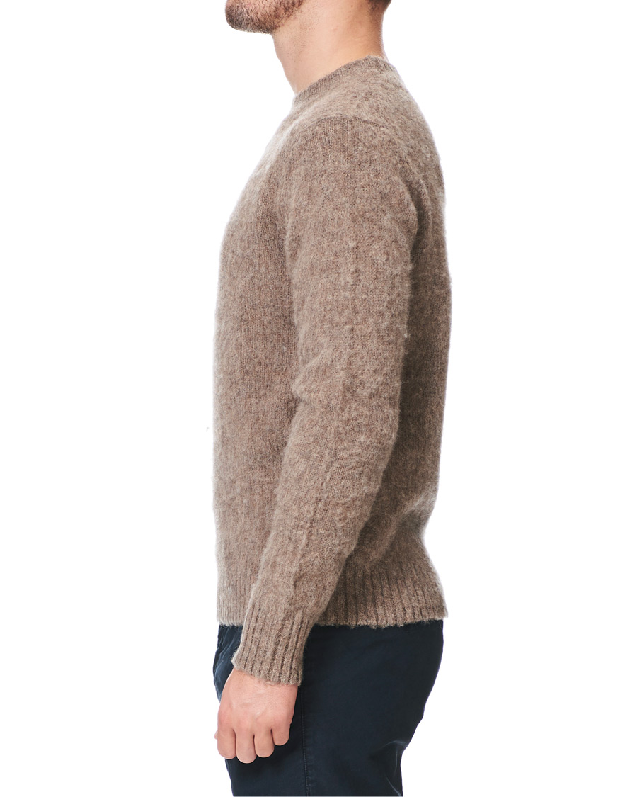 Homme | Pulls Et Tricots | Aspesi | Shetland Crew Neck Sweater Grey Melange