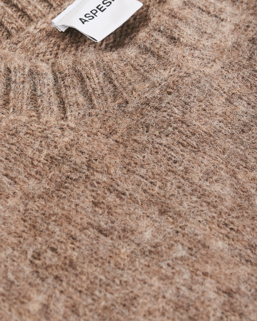 Homme | Pulls Et Tricots | Aspesi | Shetland Crew Neck Sweater Grey Melange