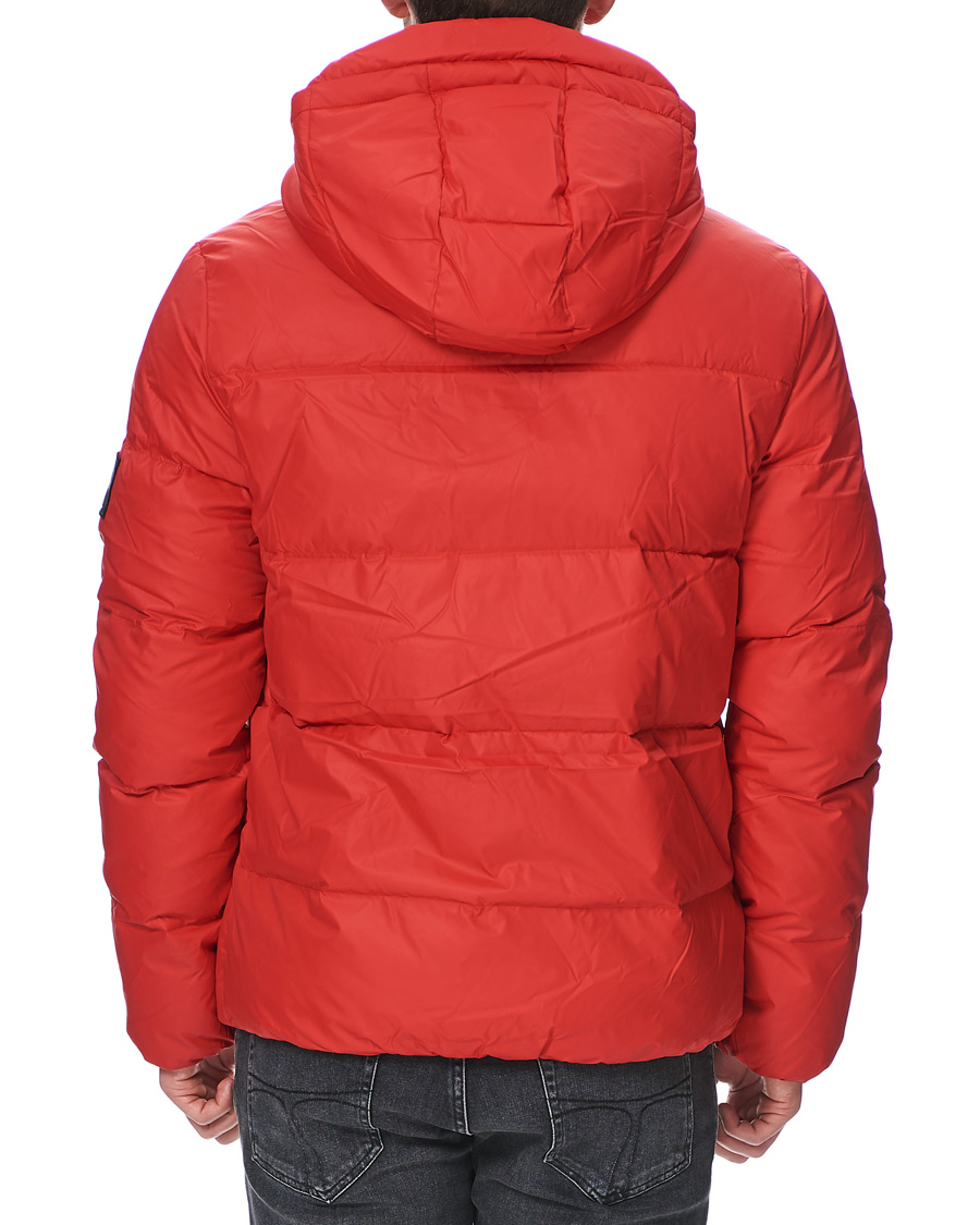 Homme | Manteaux Et Vestes | Calvin Klein Jeans | Hooded Down Puffer Jacket Red