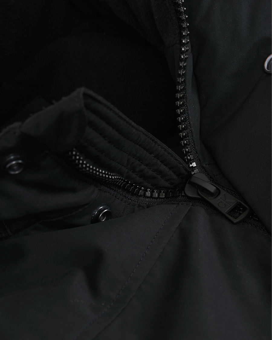 Heren | Jassen | Calvin Klein Jeans | Calvin Klein Fake Fur Down Jacket Black