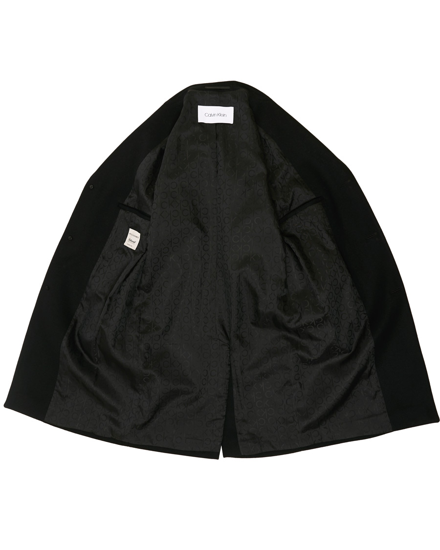Heren | Jassen | Calvin Klein | Wool/Cashmere Coat Black