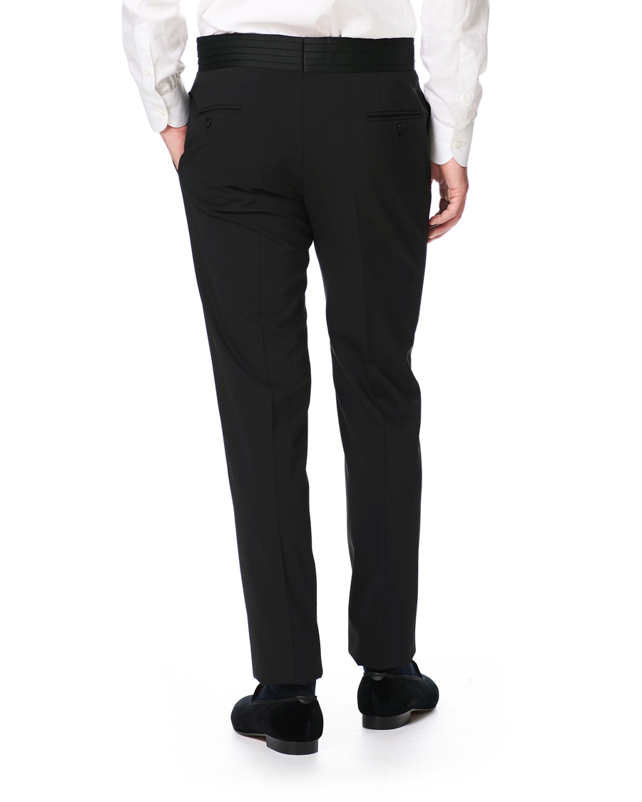 Homme | Costumes | Emporio Armani | Slim Fit Virgon Wool Shawl Collar Tuxedo Black