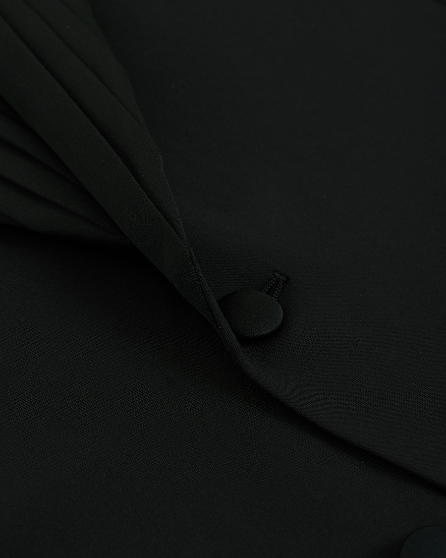Homme | Costumes | Emporio Armani | Slim Fit Virgon Wool Shawl Collar Tuxedo Black