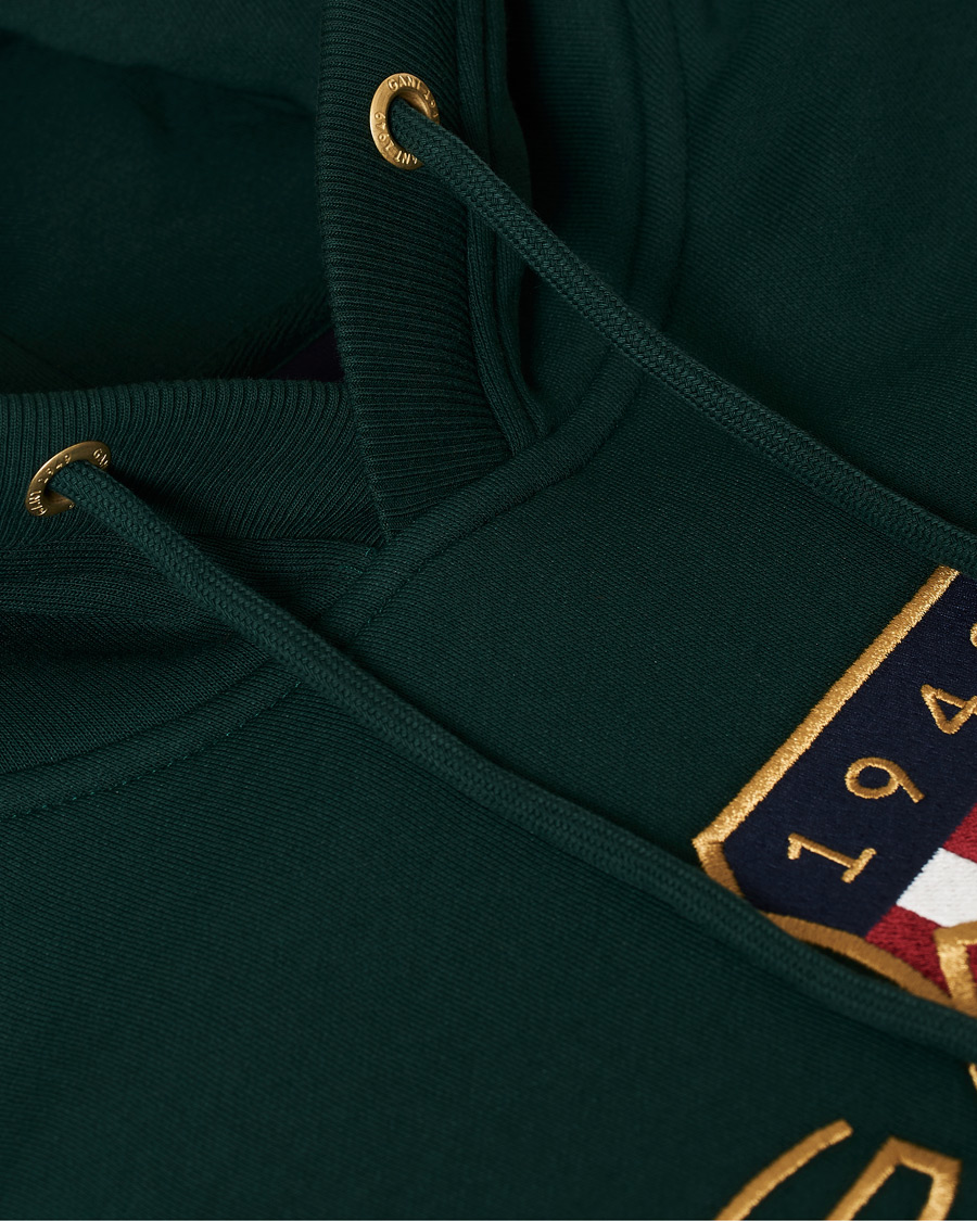 Heren | Truien | GANT | Archive Shield Hoodie Tartan Green