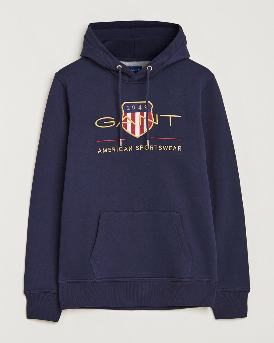 Homme | Pulls Et Tricots | GANT | Archive Shield Hoodie Evening Blue