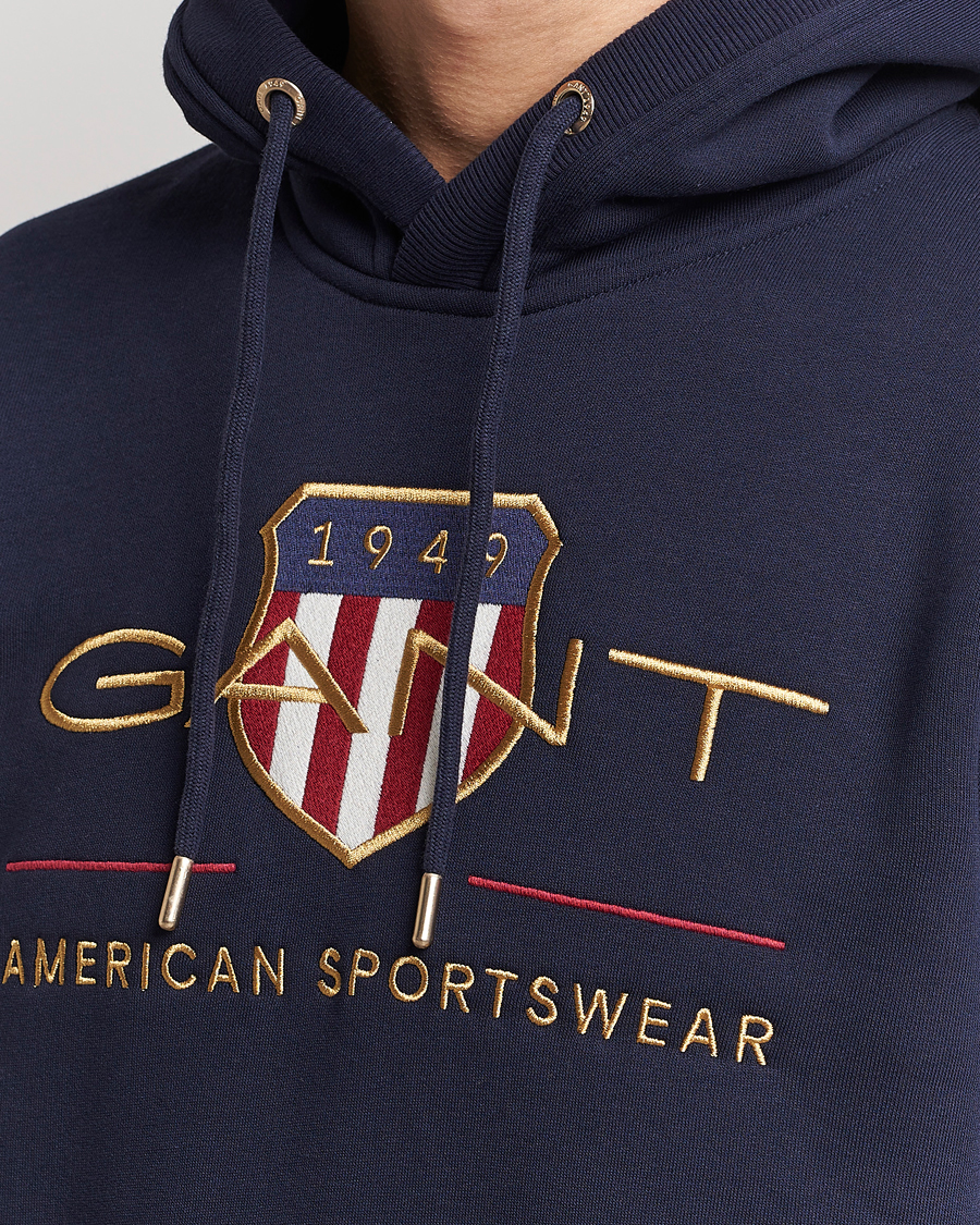 Homme | Pulls Et Tricots | GANT | Archive Shield Hoodie Evening Blue