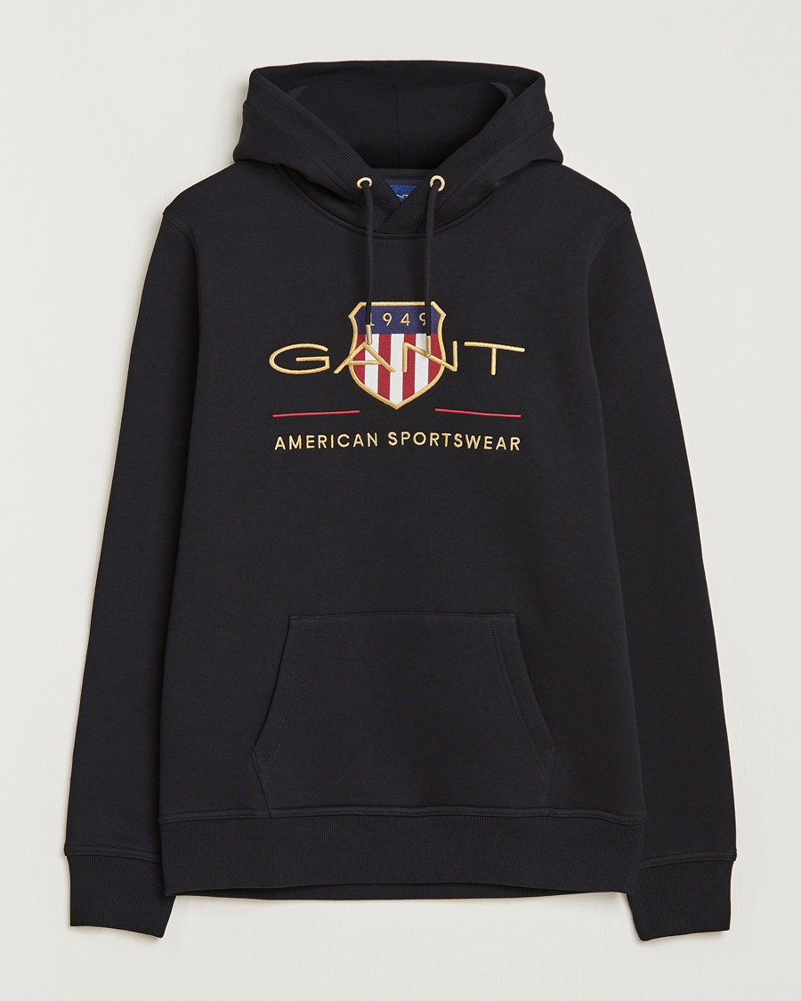 Heren | Truien | GANT | Archive Shield Hoodie Black