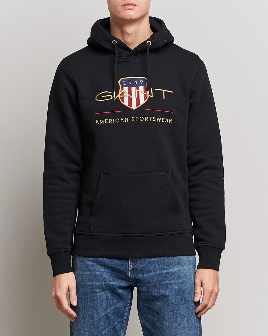 Heren | Truien | GANT | Archive Shield Hoodie Black