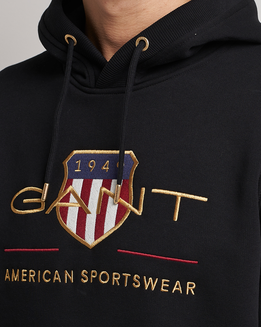 Heren | Truien | GANT | Archive Shield Hoodie Black