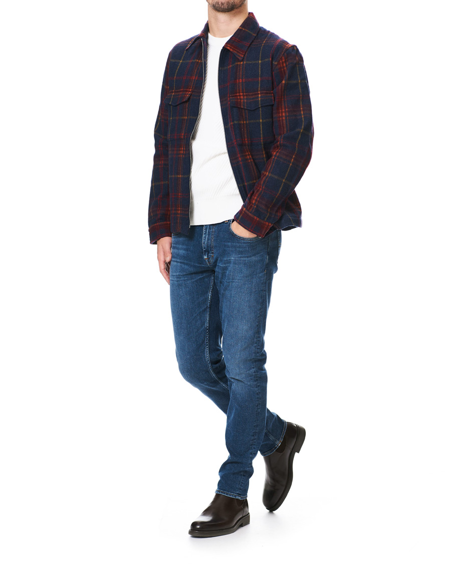 Homme | Chemises | GANT | Wool Blend Check Zip Overshirt Multi