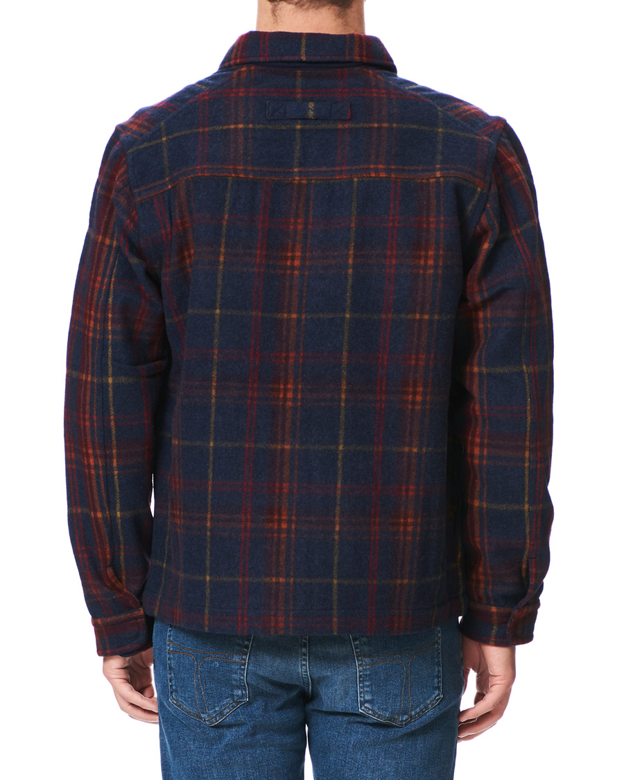 Homme | Chemises | GANT | Wool Blend Check Zip Overshirt Multi
