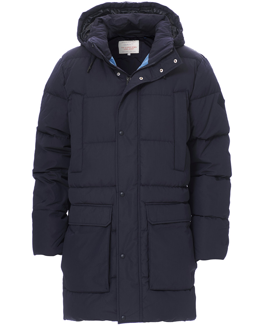 Homme | Manteaux Et Vestes | GANT | The Long Alta Down Jacket Evening Blue