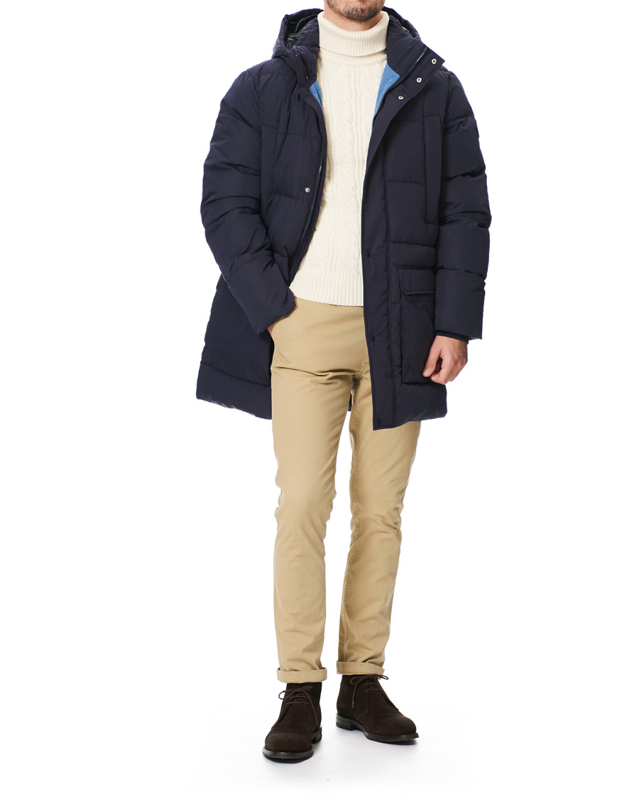 Homme | Manteaux Et Vestes | GANT | The Long Alta Down Jacket Evening Blue