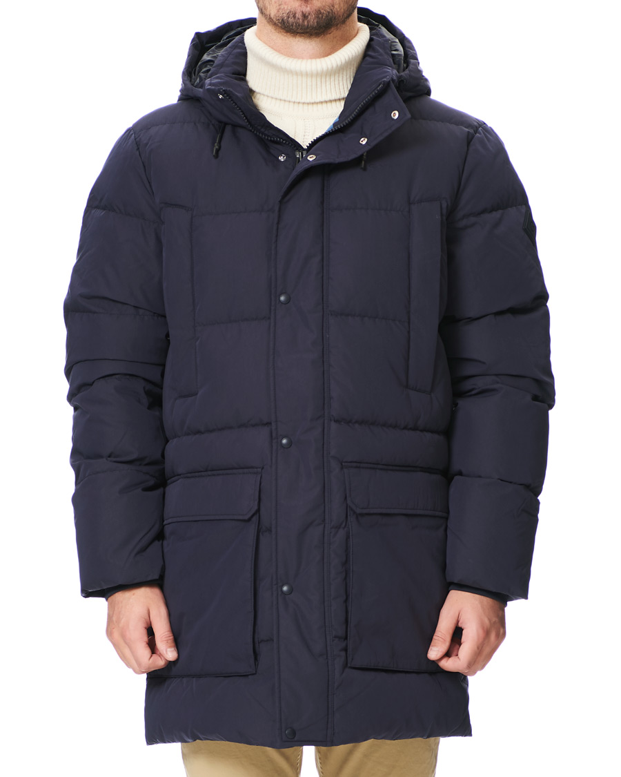 Homme | Manteaux Et Vestes | GANT | The Long Alta Down Jacket Evening Blue