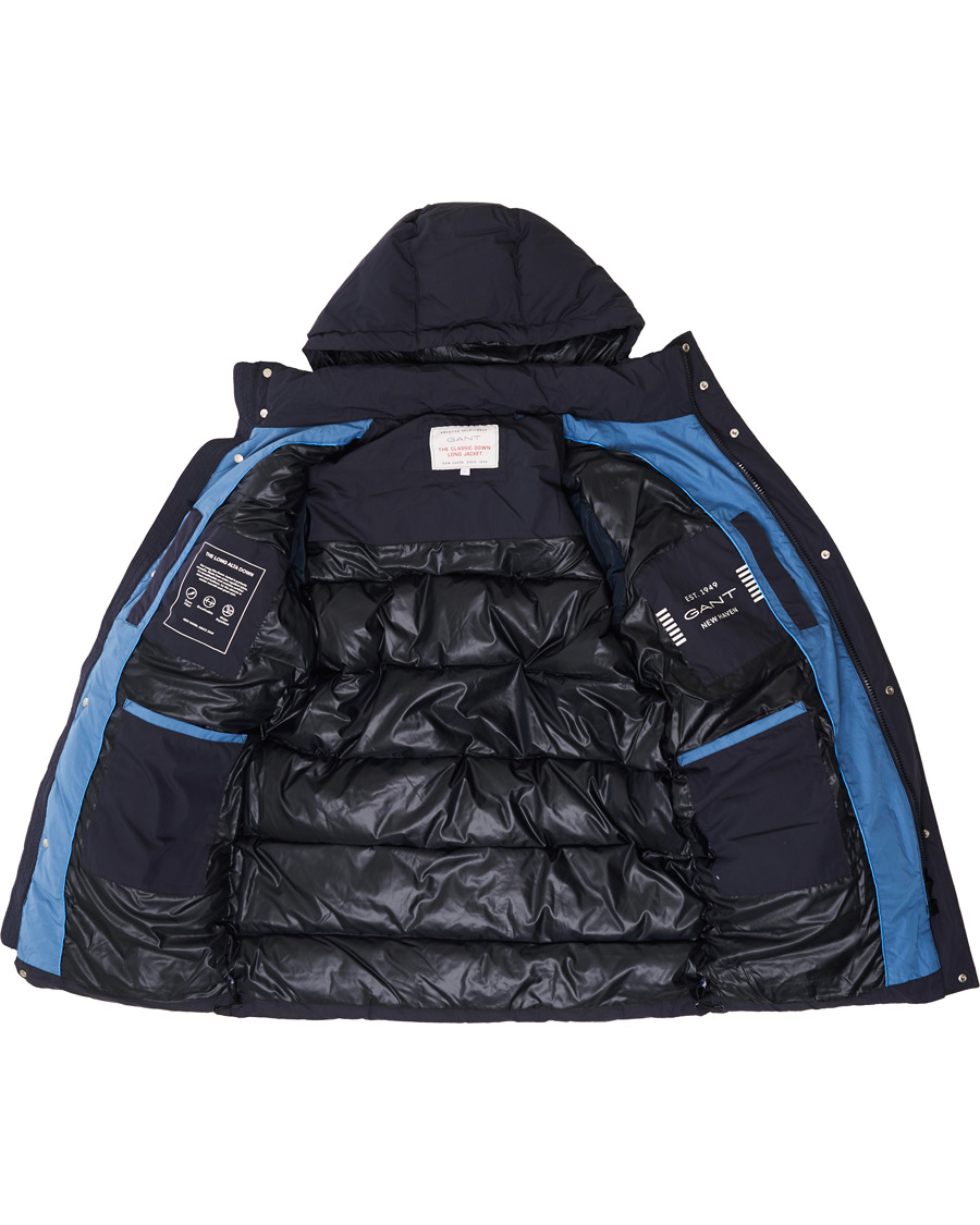 Homme | Manteaux Et Vestes | GANT | The Long Alta Down Jacket Evening Blue