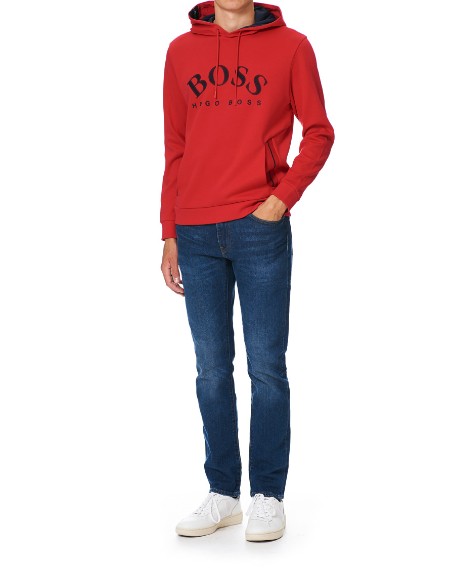 Homme | Pulls Et Tricots | BOSS GREEN | BOSS Athleisure Soody Hoodie Bright Red