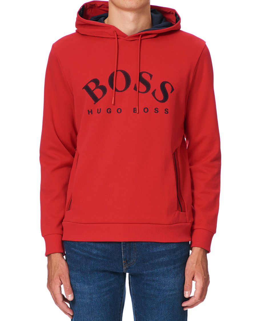 Homme | Pulls Et Tricots | BOSS GREEN | BOSS Athleisure Soody Hoodie Bright Red